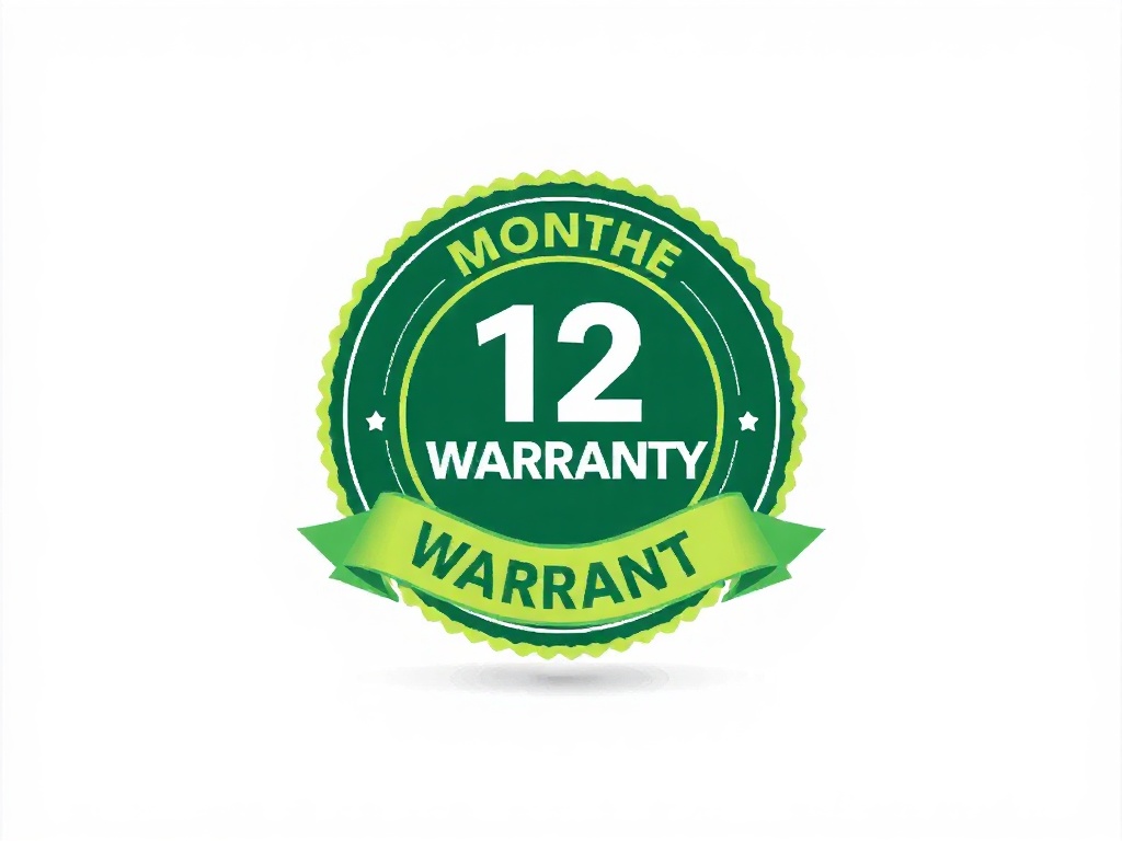 12-Month warranty guarantee certificate