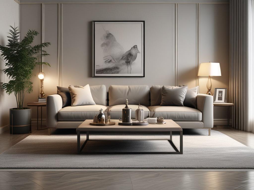 a luxurious and modern interior design, hyper realistic close up