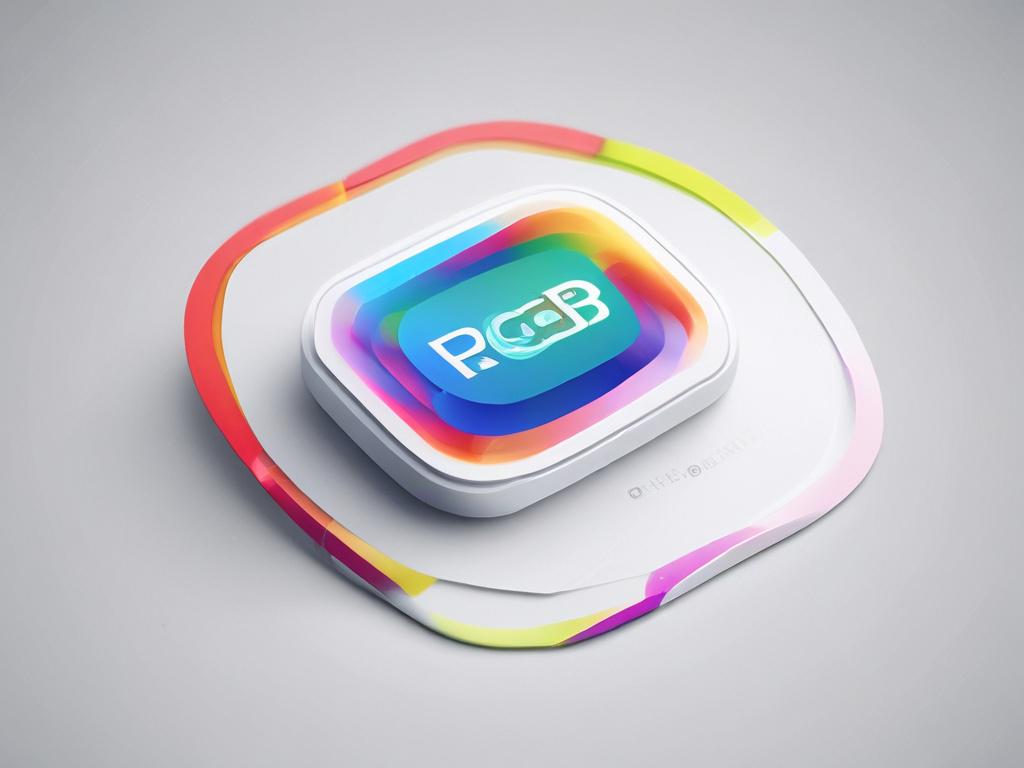 A close-up shot of a modern logo design on a clean white background. The logo features vibrant colors with a focus on the rgb(50, 170, 39) primary color. The image should be hyper-realistic, captured with a 45mm f/1.2 lens, showcasing the intricate details and textures of the logo.