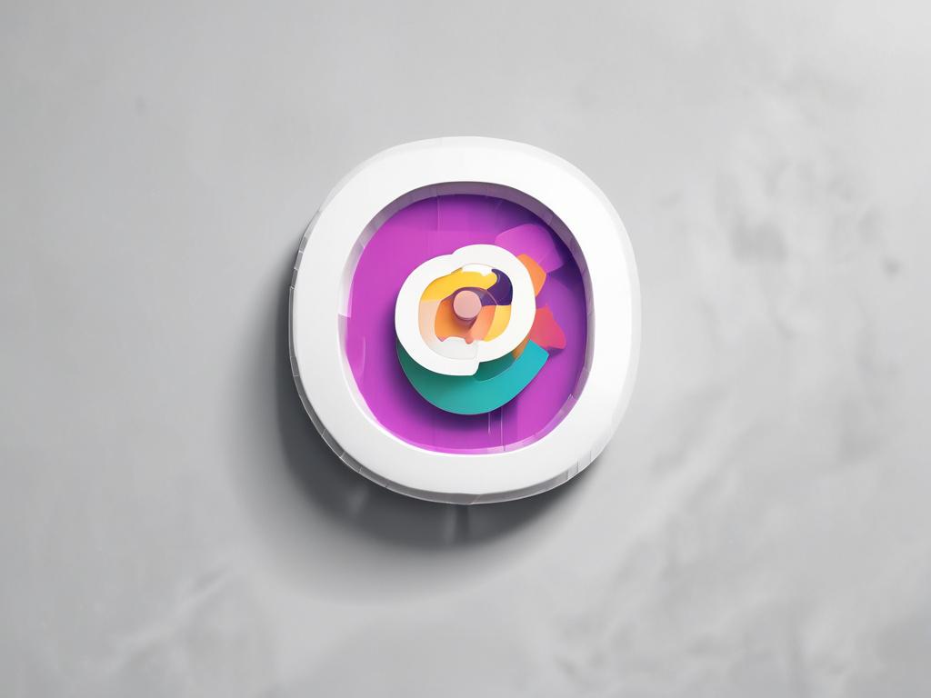 A close up shot of a sleek and modern logo