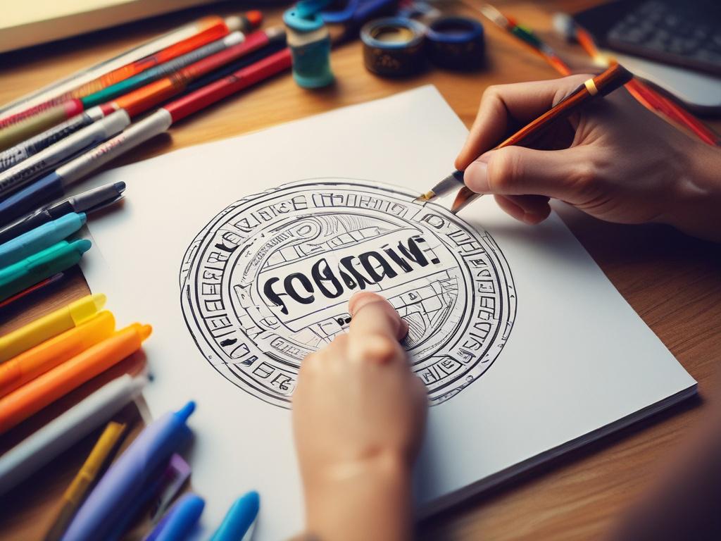 A high resolution close up shot of a designer sketching