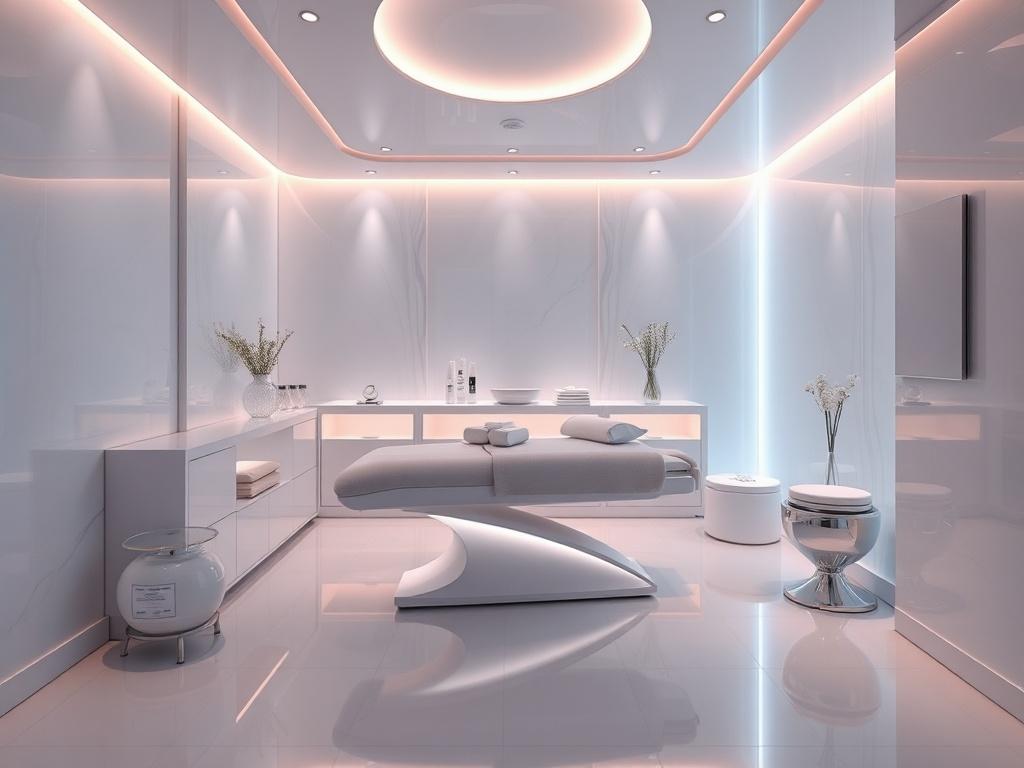 Create a high resolution image of a serene and luxurious