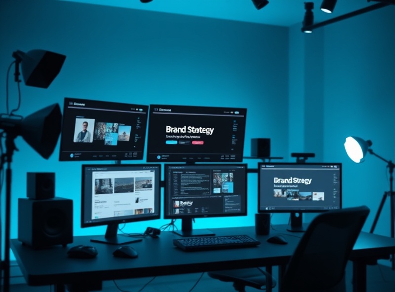 Modern creative digital workspace environment
