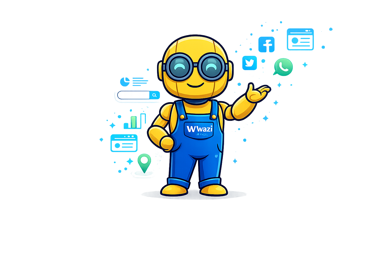 Wazi Digital Mascot - Your friendly digital guide