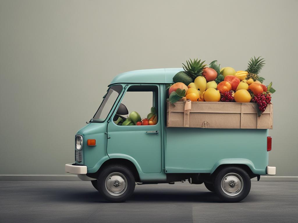 fruit delivery, logistics, healthy eating
