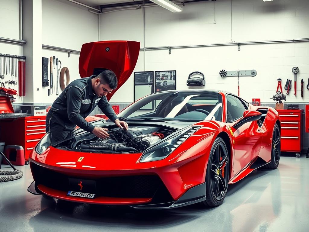 A high resolution image of a skilled mechanic working on