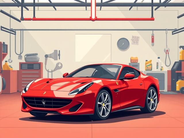 **Prompt for AI Image Generator:**

Create a high-quality illustration that embodies the essence of the blog titled "De Essentiële Onderhoudstips voor Uw Italiaanse Auto." The composition should be simple and clear, featuring a single, stunning Italian car as the main subject. Choose a classic model, such as a Ferrari 488 or Maserati GranTurismo, showcasing its sleek lines and luxurious design.

Position the car in the center of the image, angled slightly to emphasize its aerodynamic features. The backdrop should be a serene and well-maintained automotive workshop, filled with premium tools and equipment, reflecting the high standards of care needed for Italian vehicles. Soft, natural lighting should illuminate the scene, highlighting the car’s glossy paintwork and elegant contours.

Incorporate hints of the essential maintenance theme by including subtle elements like a gleaming wrench or a bottle of quality motor oil positioned near the car, suggesting attention to detail and proper care. The overall color palette should consist of rich reds, blacks, and silver tones reminiscent of iconic Italian automotive aesthetics, with a primary emphasis on the color rgb(193, 153, 87) to maintain brand consistency.

Ensure the image captures a sense of passion and performance, inviting viewers to discover the best tips for maintaining their Italian vehicles to ensure peak performance and longevity. Avoid any text or abstract shapes, keeping the focus entirely on the car and its environment.
