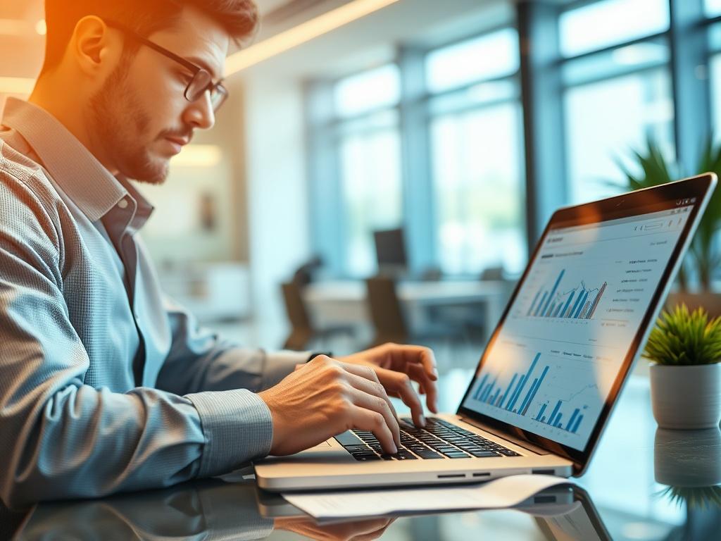 A close up shot of a real estate agent analyzing