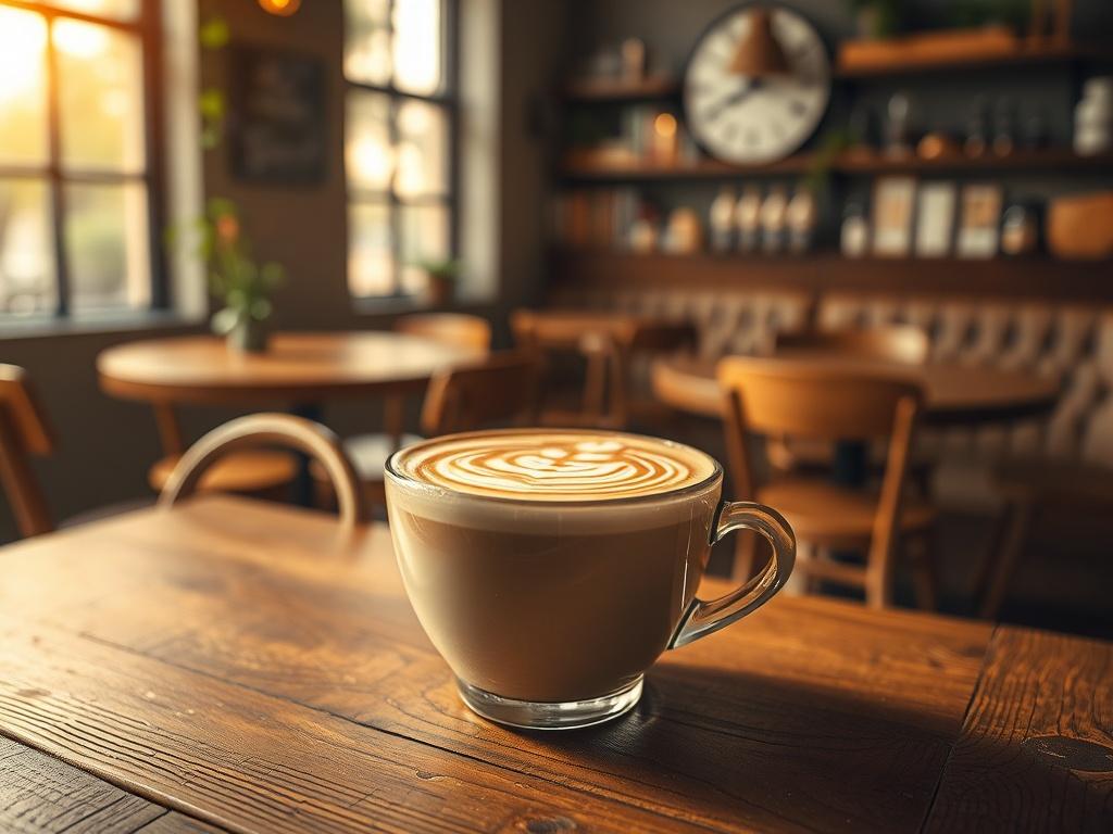 A high resolution image of a latte with intricate cat