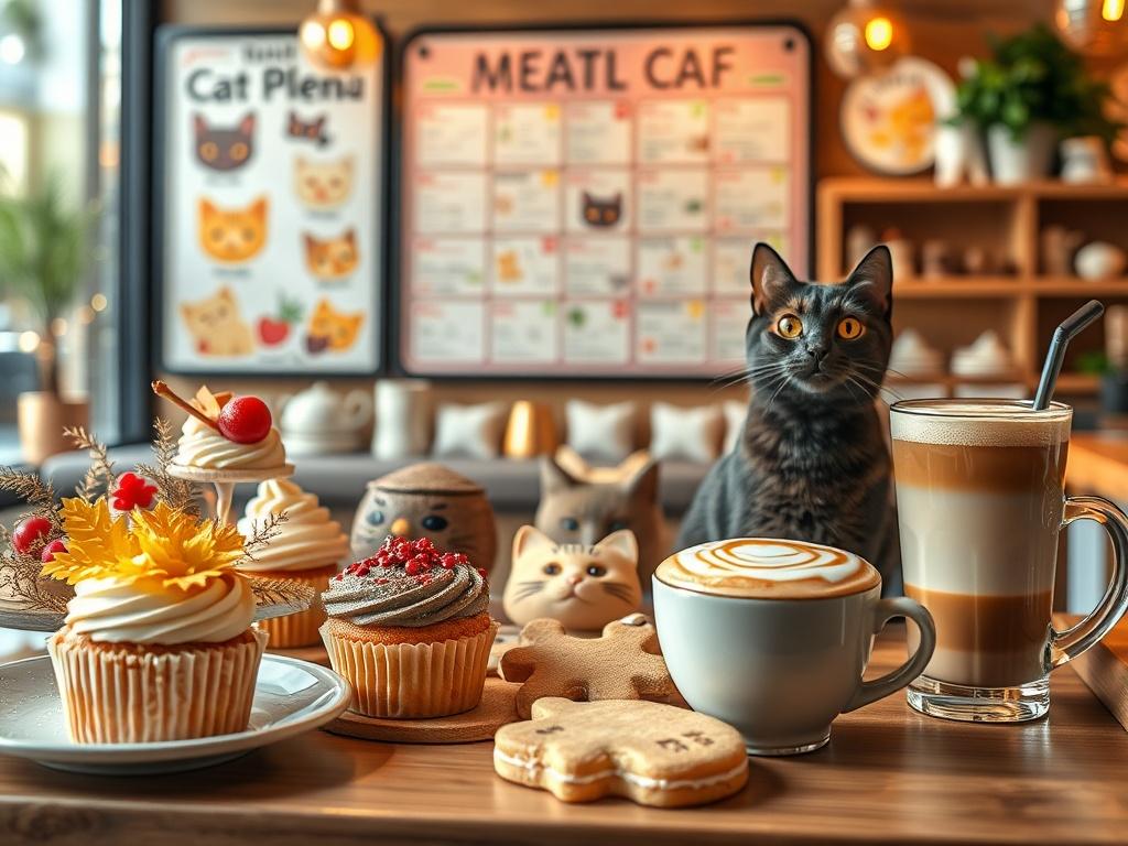 A beautifully arranged display of seasonal snacks and beverages at