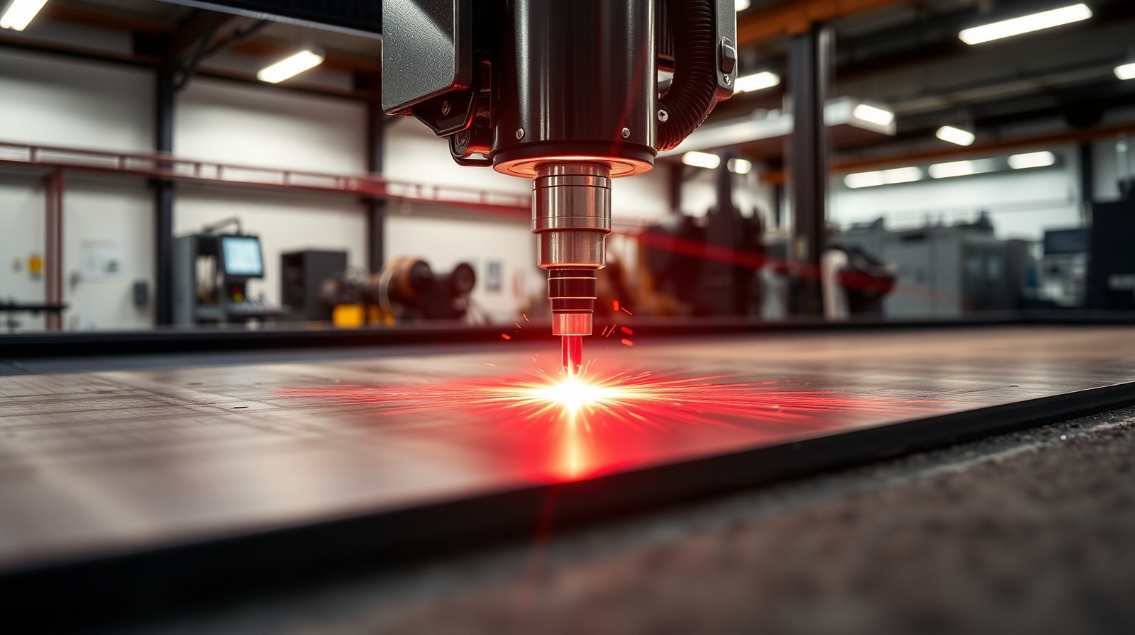 Precision laser cutting in action