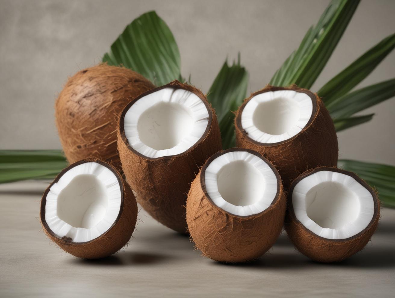 fresh coconuts