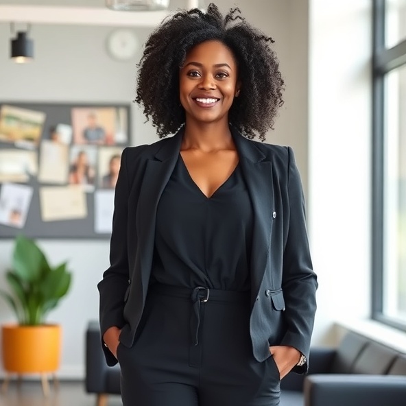 Empowered woman with clarity and purpose