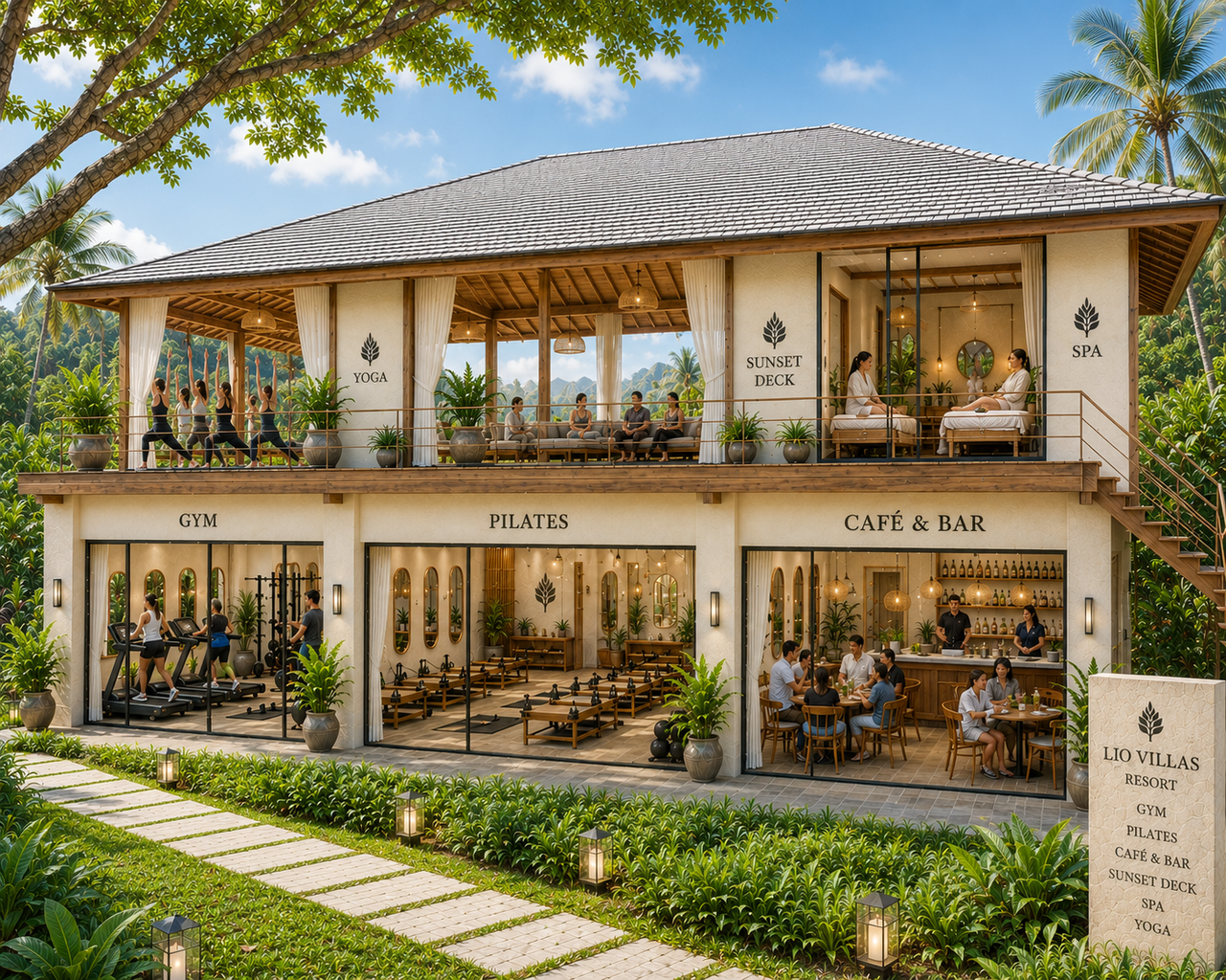 Wellness amenities overview - yoga, spa, fitness and recreation facilities