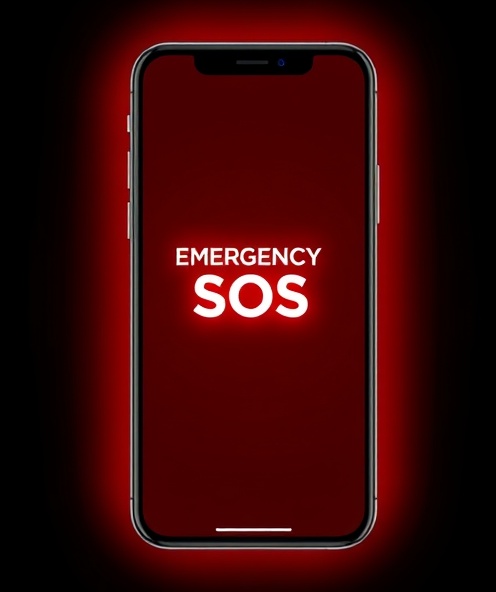 SafeMe SOS Emergency Alert Screen