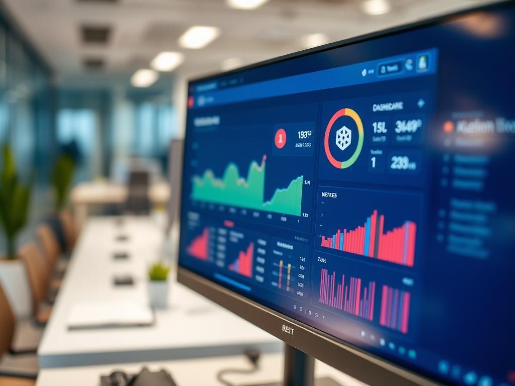 A hyper realistic close up shot of a computer screen