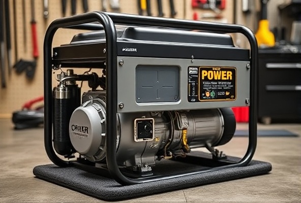 Professional power generator in workshop