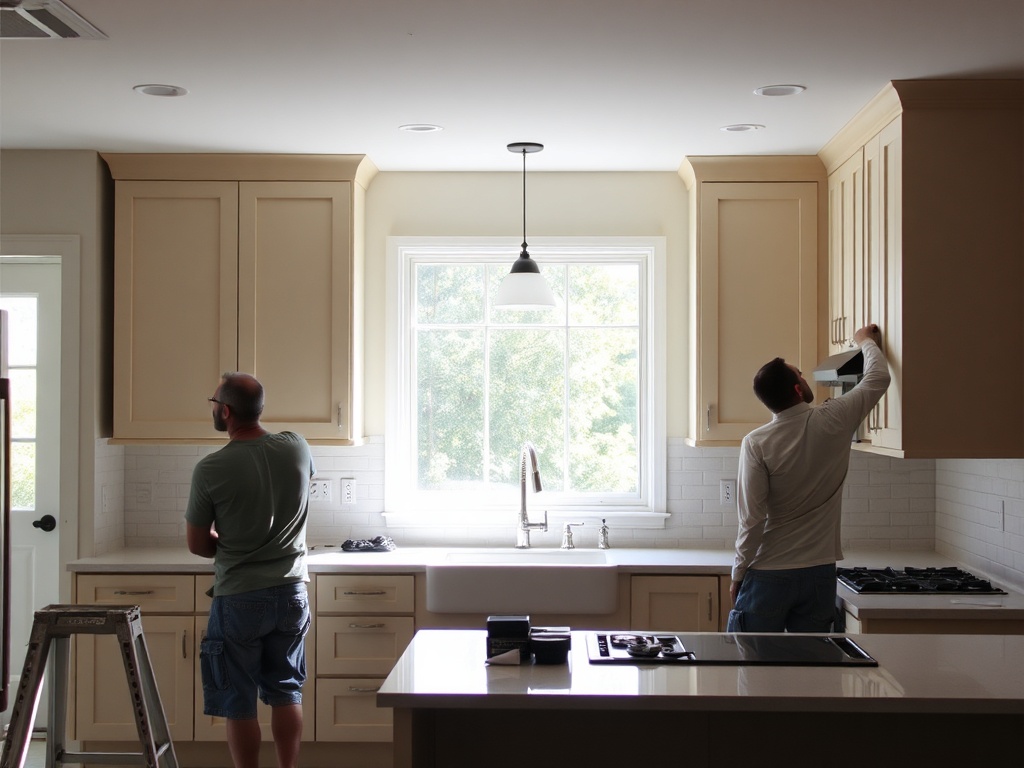 Modern kitchen renovation with custom finishes