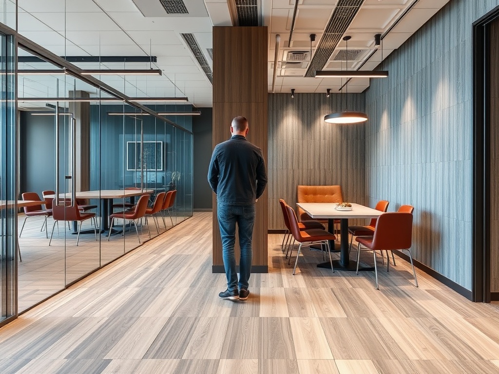 Commercial office renovation with modern design