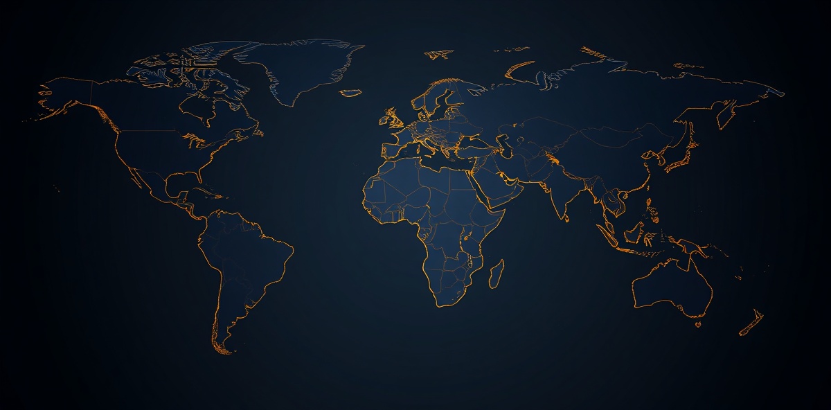 Global network visualization