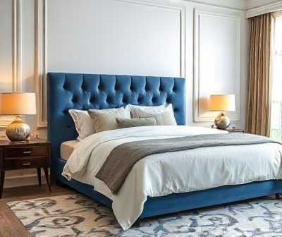 Premium Blue Bed