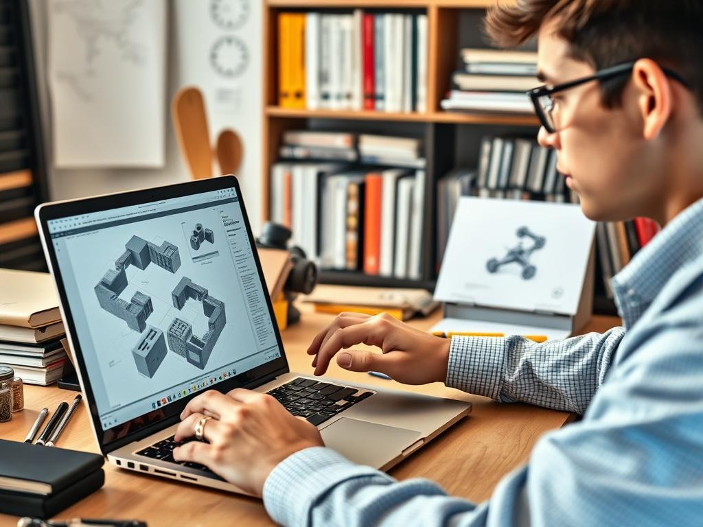 A high resolution close up shot of a student working