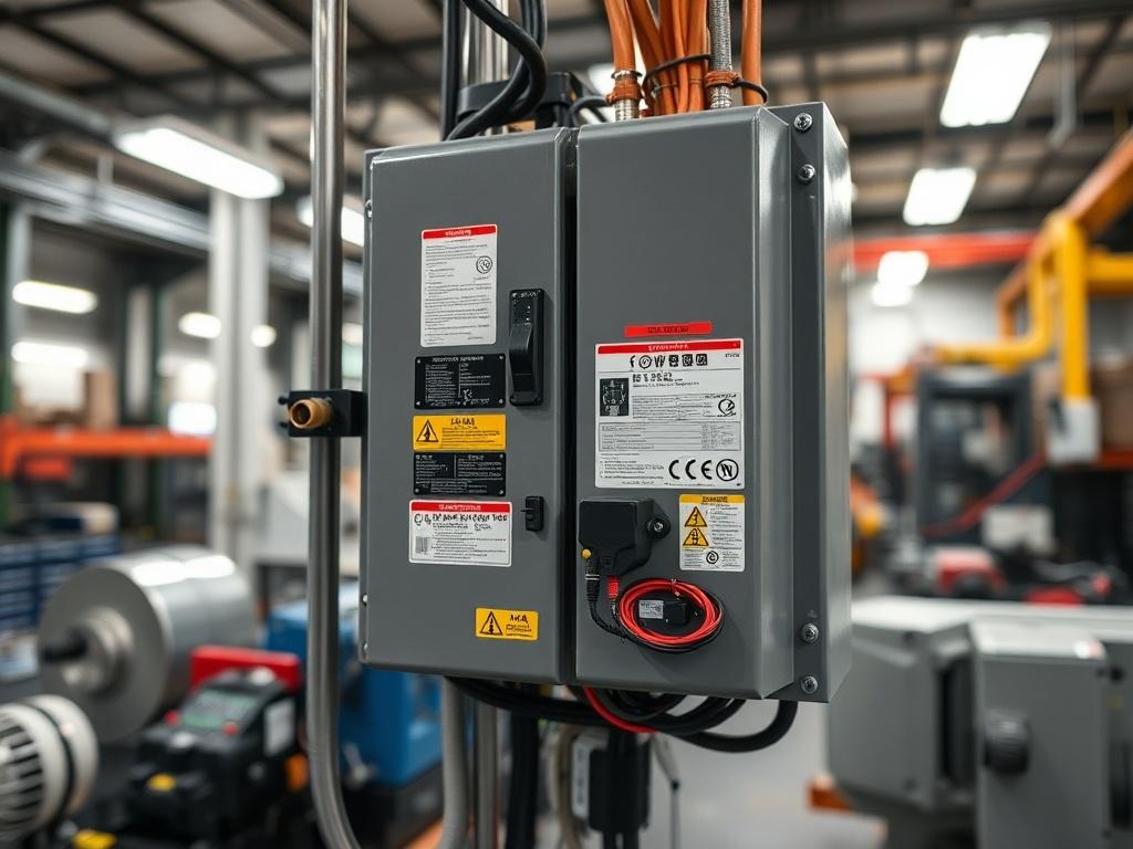 A hyper realistic close up of a power supply unit