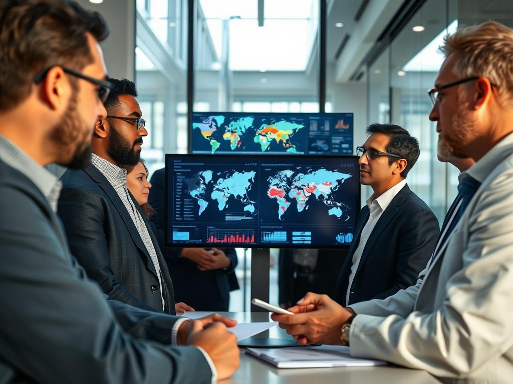 A hyper realistic close up shot of a diverse group