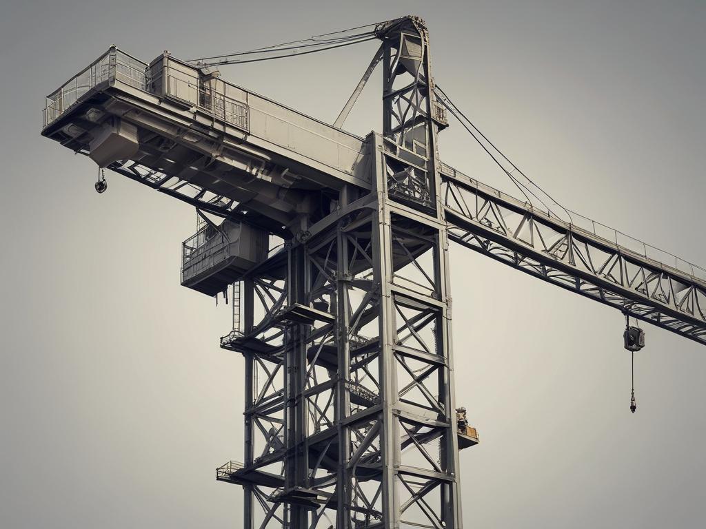 Tower Crane, construction, elevation, material handling, machinery
