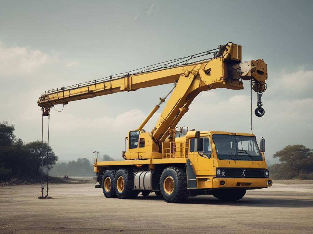 Hydraulic Crane, construction, lifting, heavy loads, machinery