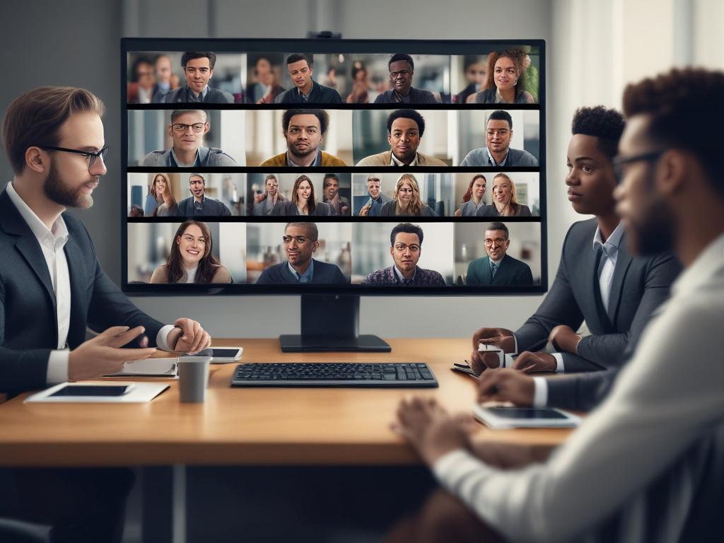 A close up shot of a diverse group of individuals