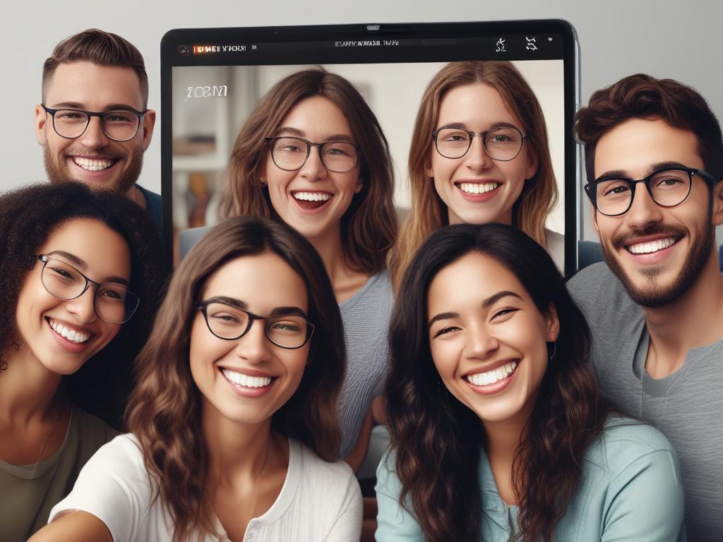A realistic high resolution of a diverse group of people