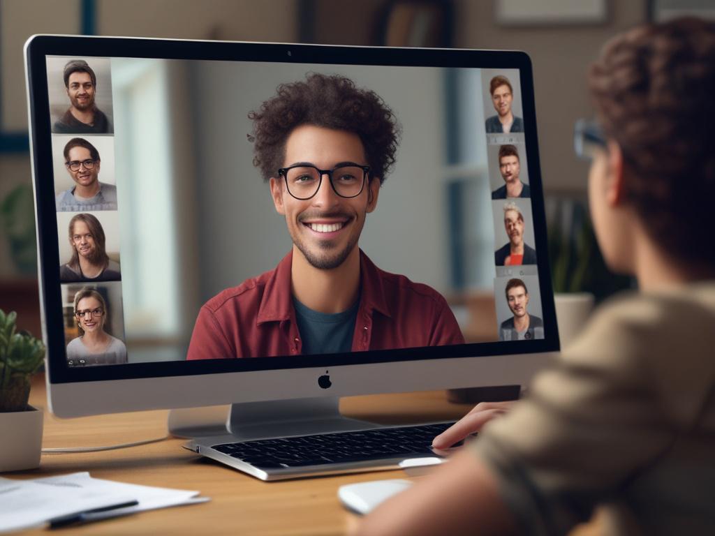 A realistic high resolution of a person confidently presenting ideas