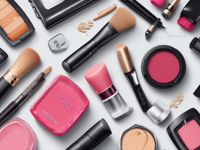 Create a highly detailed and realistic high-resolution image that captures the essence of British beauty brands. The composition should be simple and clean, featuring a beautifully designed makeup product—such as a luxurious lipstick or a sleek skincare bottle—positioned prominently in the center of the frame. The product should be crafted with modern, sophisticated lines, reflecting a high-end aesthetic, with bold and vibrant colors that draw immediate attention.

The background should be minimalistic to e