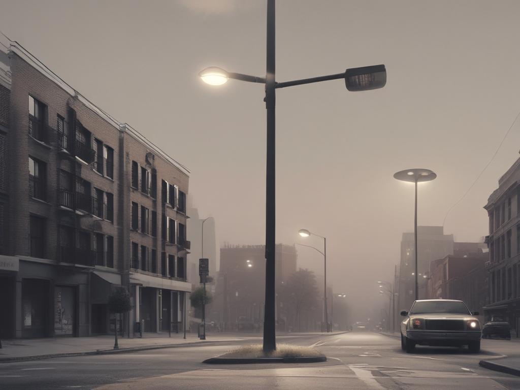 street light pole, installation, urban lighting, safety