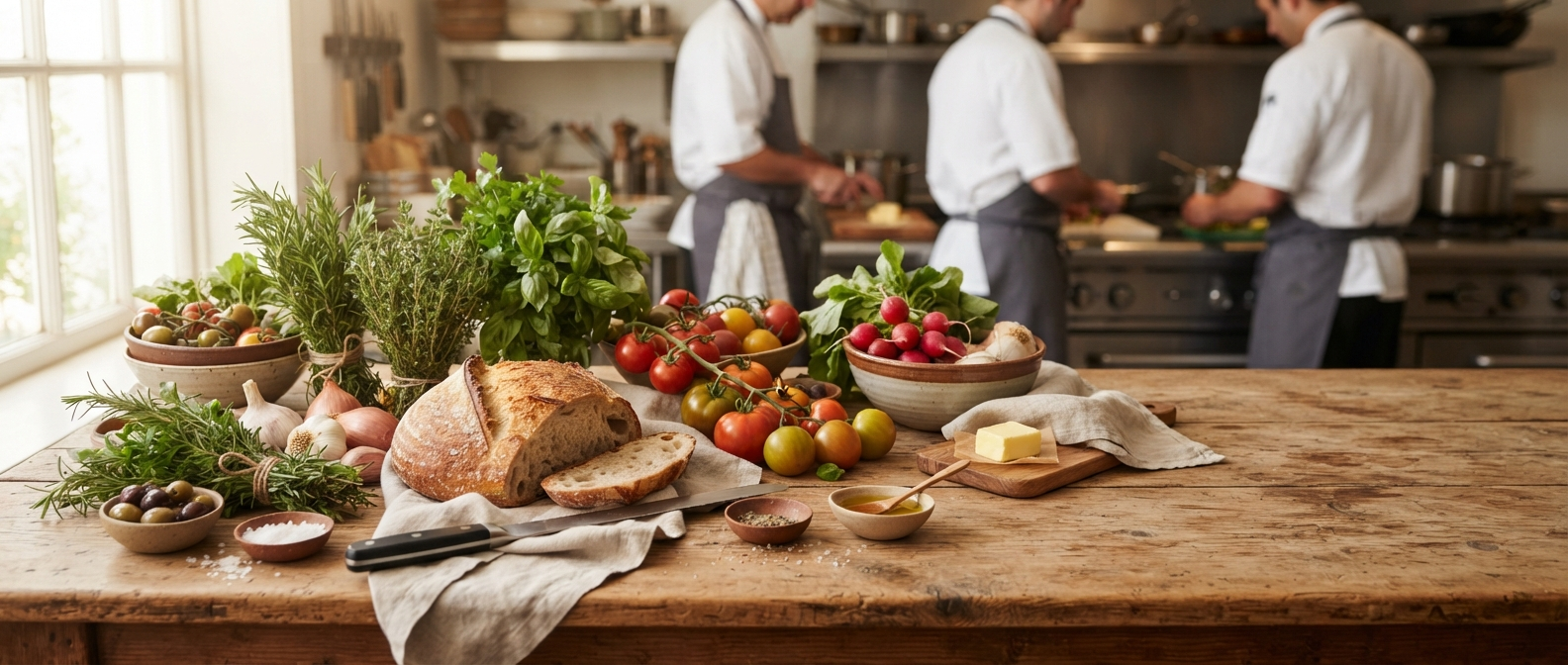 Fresh gourmet food at Home Slice Kitchen
