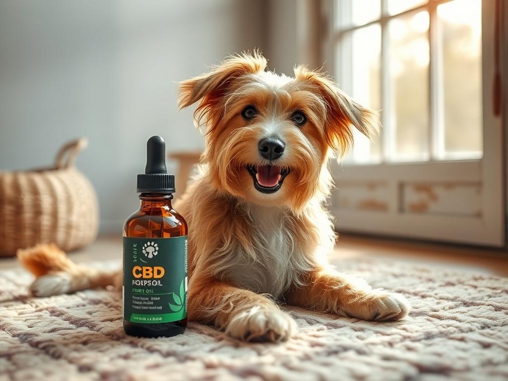 A playful dog with a shiny coat, sitting next to