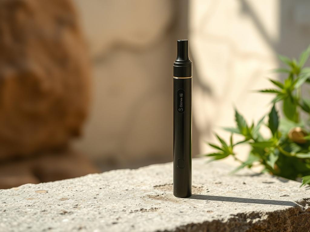A stylish high resolution image of a CBD vape pen