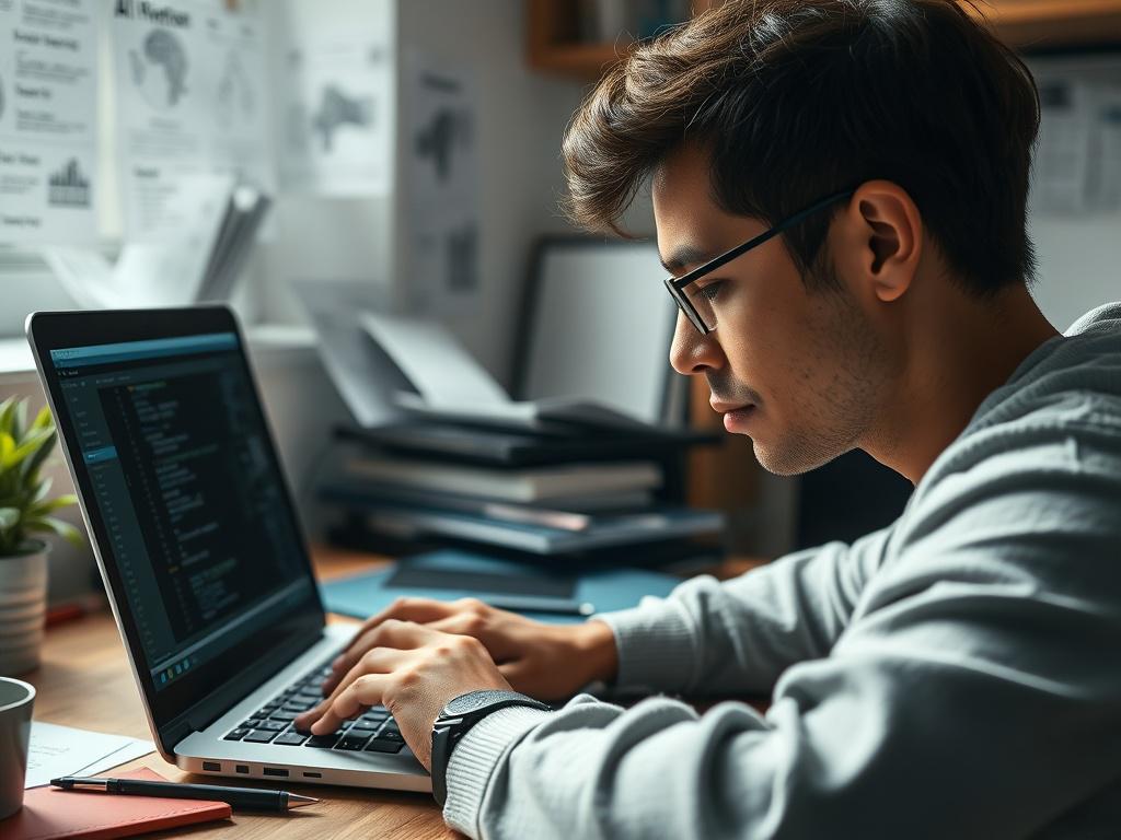 A close up of a person typing on a laptop,