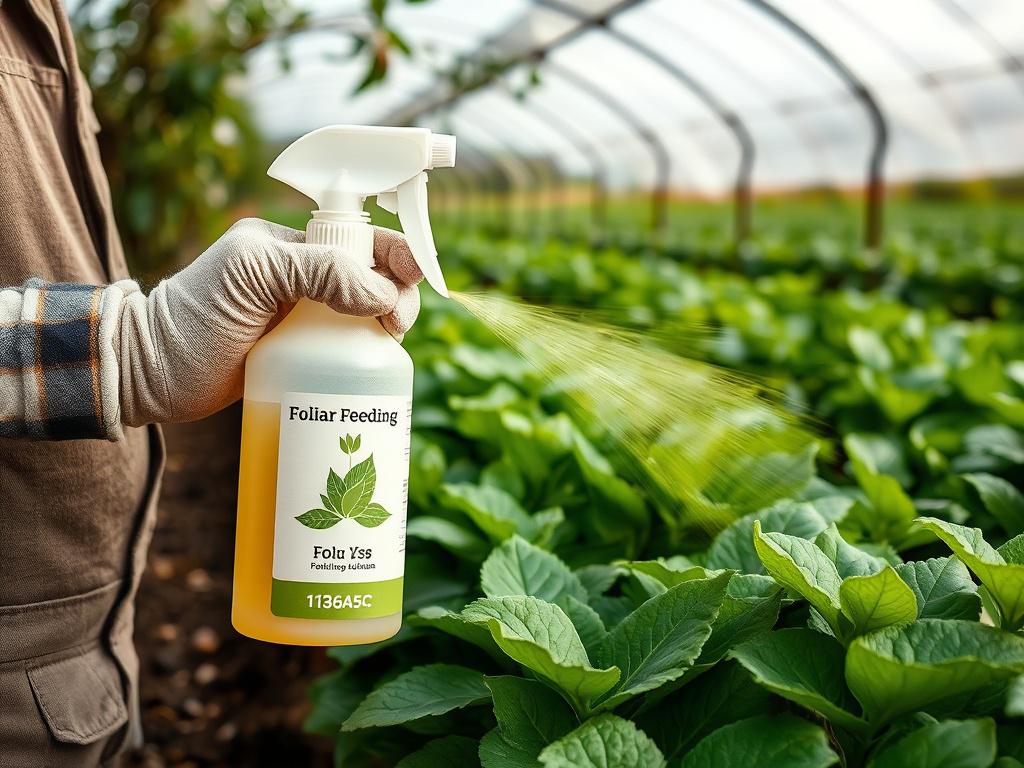 A realistic high resolution image of a foliar feeding spray
