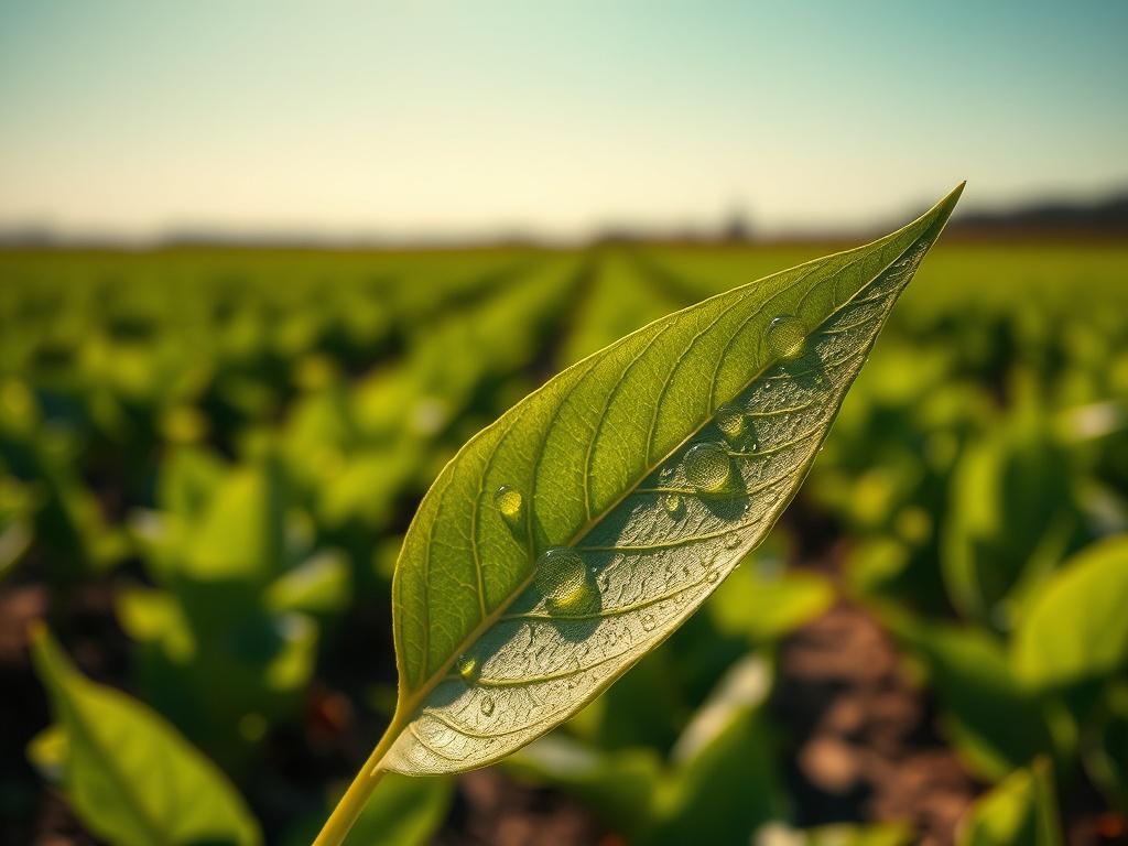 Create a realistic high resolution showing a single healthy green