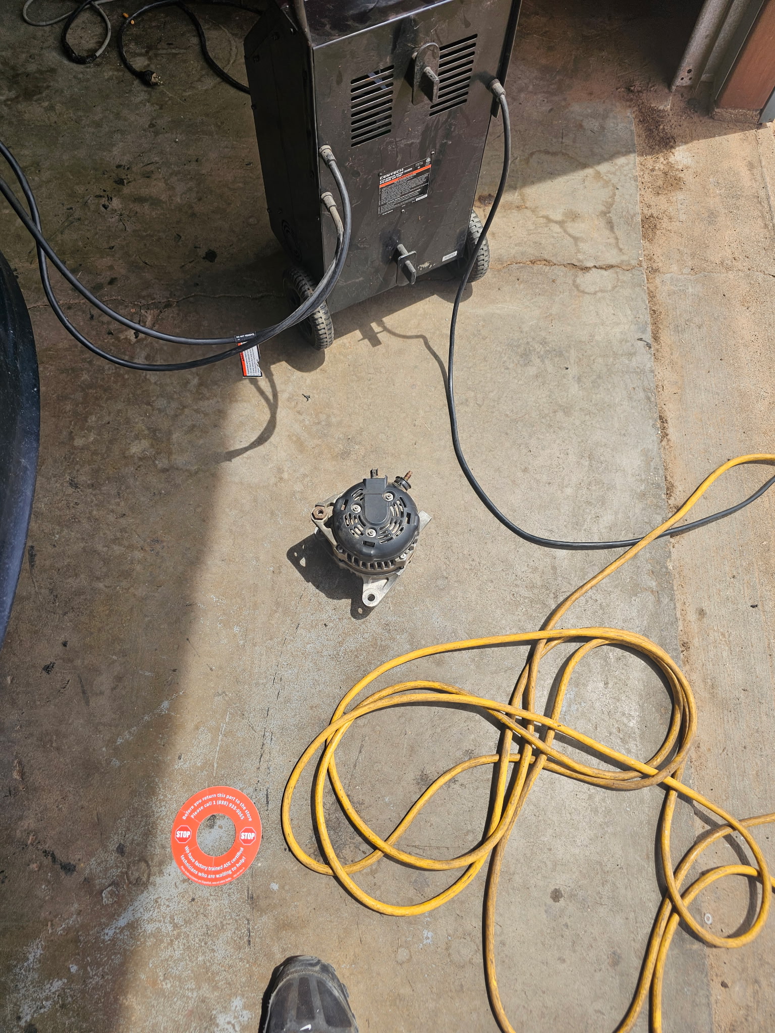 Completed repair work