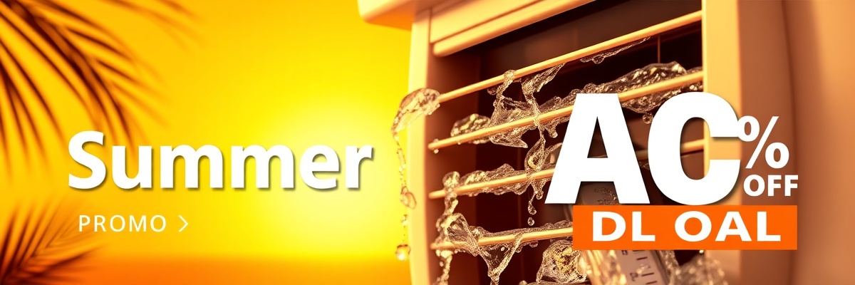 Summer AC sale promotional banner