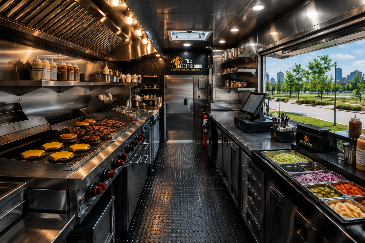 Inside of Food Truck