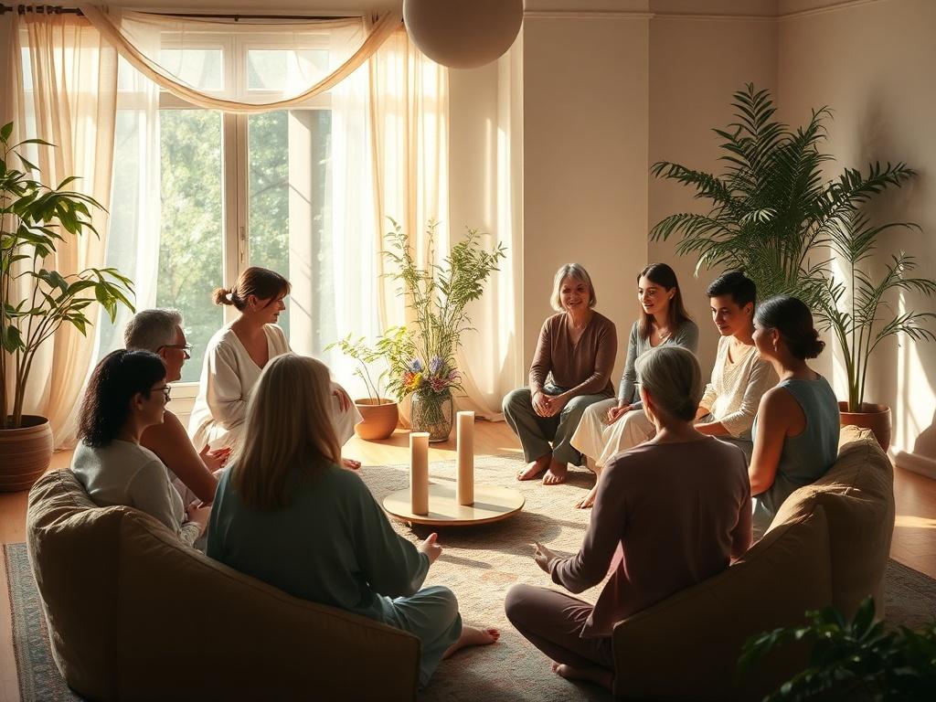 A warm and inviting image of a group of individuals