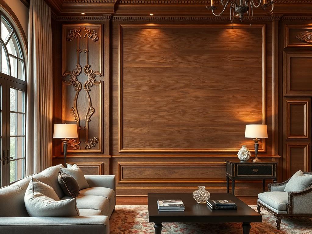 A close up shot of a beautifully crafted custom woodwork