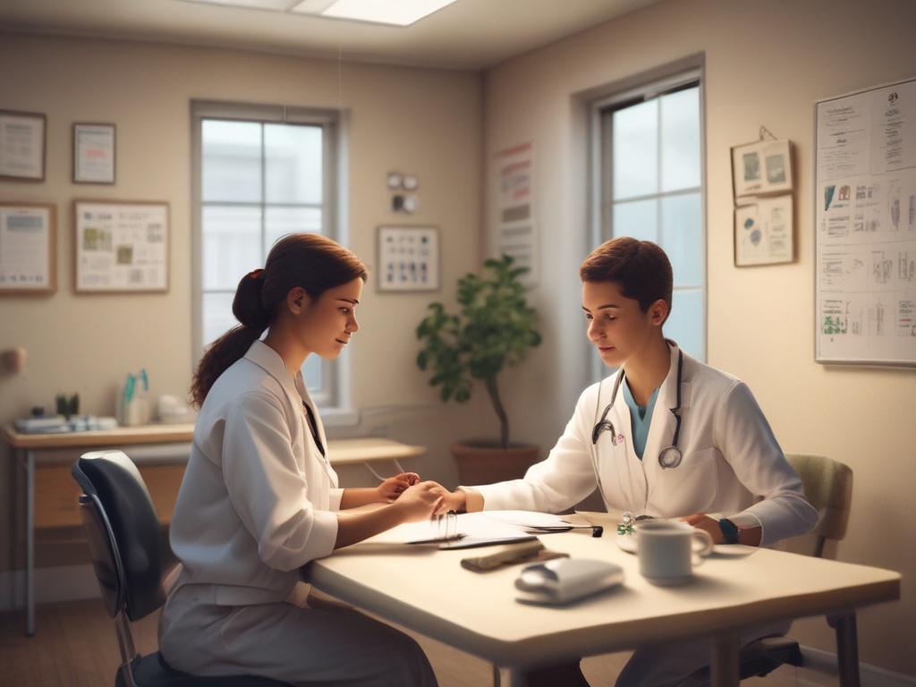 A realistic high resolution depicting a healthcare professional providing free