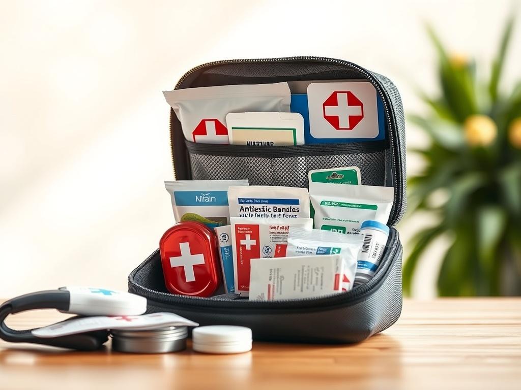 A high resolution image of a First Aid Essentials Pack,