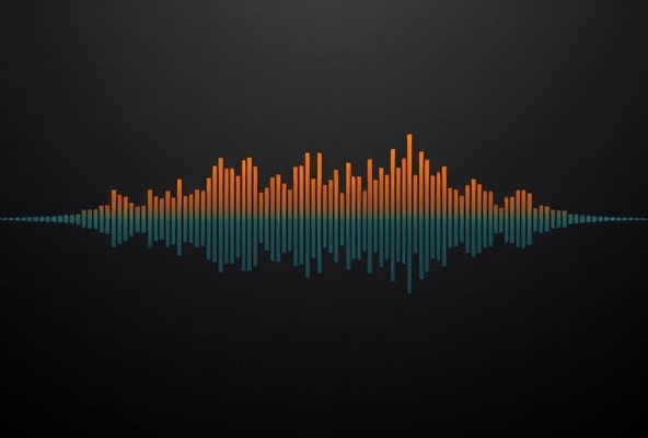 Spectrogram visualization representing a production