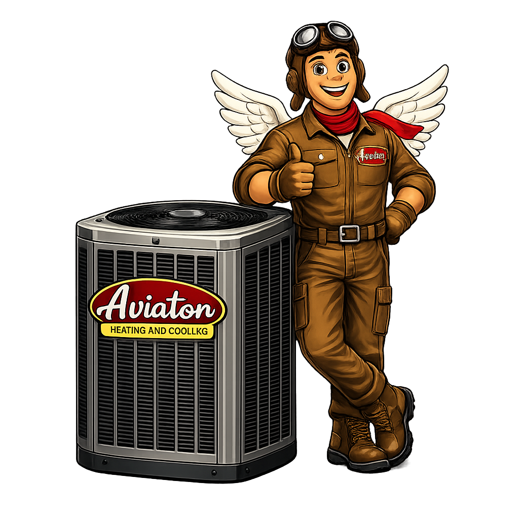 Aviator mascot - friendly pilot character